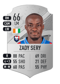 Caleb Zady Sery Rare 66 OVR