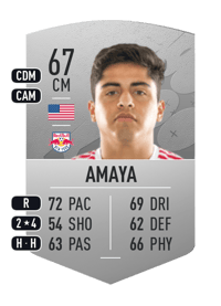 Frankie Amaya Common 67 OVR