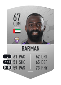 Ahmed Barman Common 67 OVR
