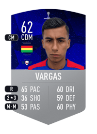 José Vargas CONMEBOL SUDAMERICANA 62 OVR
