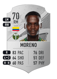 Santiago Moreno Rare 70 OVR