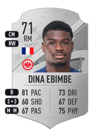 Junior Dina Ebimbe Rare 71 OVR