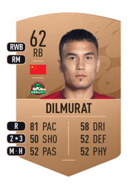 Mawlanyaz Dilmurat Common 62 OVR