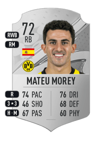 Mateu Morey Rare 72 OVR
