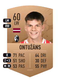 Daniels Ontužāns Common 60 OVR