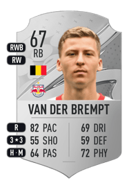 Ignace Van der Brempt Rare 67 OVR