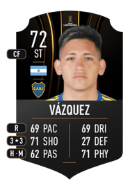 Luis Vázquez CONMEBOL LIBERTADORES 72 OVR