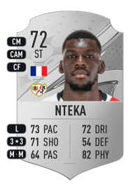 Randy Nteka Rare 72 OVR