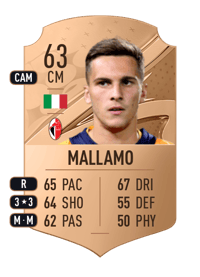 Alessandro Mallamo Rare 63 OVR