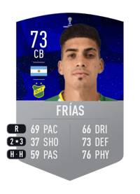 Adonis Frías CONMEBOL SUDAMERICANA 73 OVR