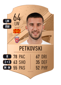 Petar Petkovski Rare 64 OVR