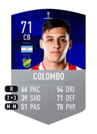 Nazareno Colombo CONMEBOL SUDAMERICANA 71 OVR