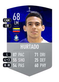 Brayan Hurtado CONMEBOL SUDAMERICANA 68 OVR