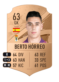 Berto Hórreo Rare 63 OVR