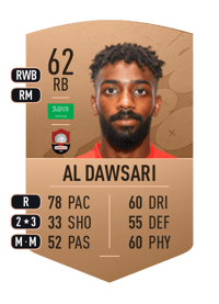 Mohammed Al Dawsari Common 62 OVR