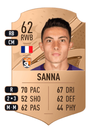 Sam Sanna Rare 62 OVR