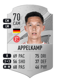 Shinta Appelkamp Rare 70 OVR