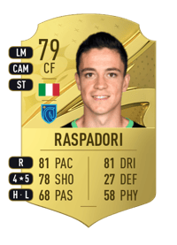Giacomo Raspadori Rare 79 OVR