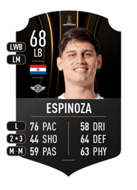 Matías Espinoza CONMEBOL LIBERTADORES 68 OVR