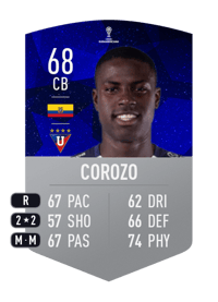 Moisés Corozo CONMEBOL SUDAMERICANA 68 OVR