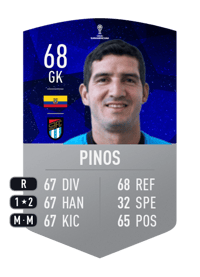Jorge Pinos CONMEBOL SUDAMERICANA 68 OVR