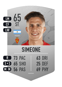 Giuliano Simeone Common 65 OVR