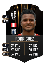 Aldair Rodríguez CONMEBOL LIBERTADORES 68 OVR