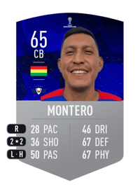 Ronny Montero CONMEBOL SUDAMERICANA 65 OVR