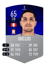 Francisco Duclós CONMEBOL SUDAMERICANA 65 OVR