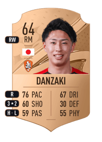 Riku Danzaki Rare 64 OVR