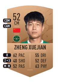 Zheng Xuejian Common 52 OVR