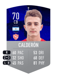 Franco Calderón CONMEBOL SUDAMERICANA 70 OVR