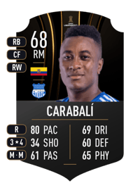 Bryan Carabalí CONMEBOL LIBERTADORES 68 OVR
