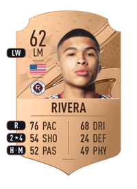 Damian Rivera Rare 62 OVR