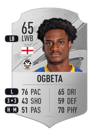 Nathanael Ogbeta Rare 65 OVR