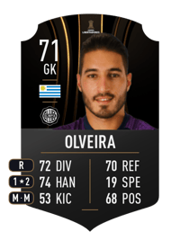 Gastón Olveira CONMEBOL LIBERTADORES 71 OVR