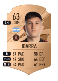 Franco Ibarra Rare 63 OVR