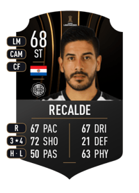 Jorge Recalde CONMEBOL LIBERTADORES 68 OVR