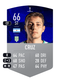 Juan Cruz CONMEBOL SUDAMERICANA 66 OVR