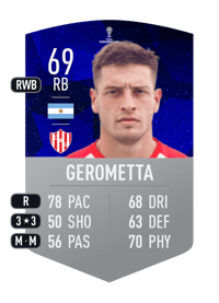 Francisco Gerometta CONMEBOL SUDAMERICANA 69 OVR