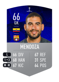 Víctor Mendoza CONMEBOL SUDAMERICANA 66 OVR