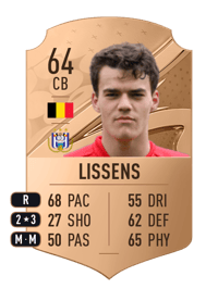 Lucas Lissens Rare 64 OVR
