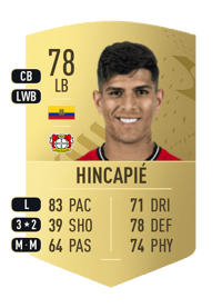 Piero Hincapié Common 78 OVR