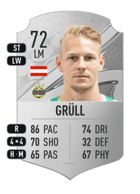 Marco Grüll Rare 72 OVR
