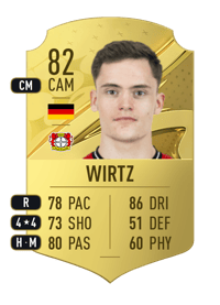 Florian Wirtz Rare 82 OVR