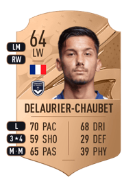 Logan Delaurier-Chaubet Rare 64 OVR