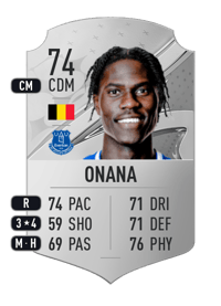 Amadou Onana Rare 74 OVR
