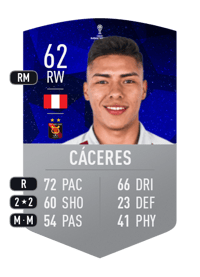 Jefferson Cáceres CONMEBOL SUDAMERICANA 62 OVR