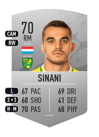 Danel Sinani Common 70 OVR