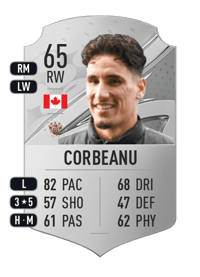 Theo Corbeanu Rare 65 OVR